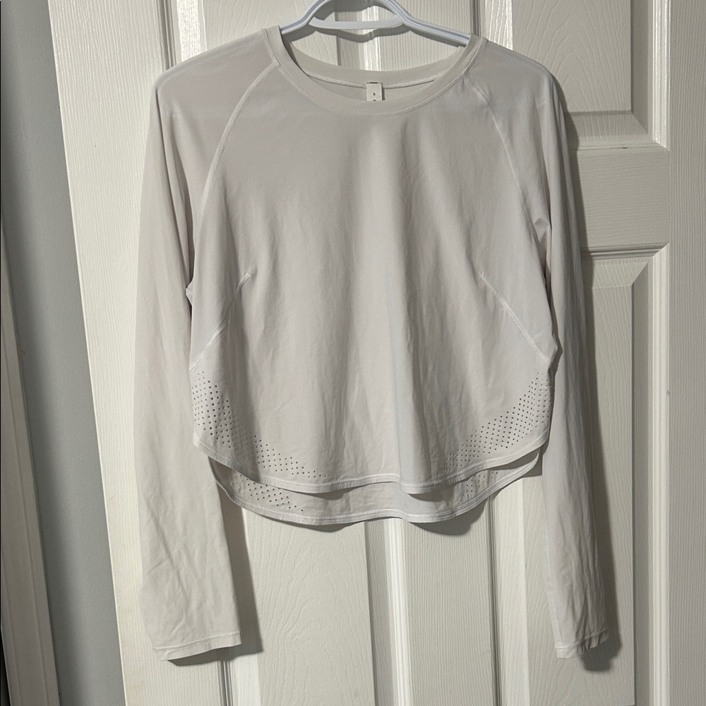 Lululemon Athletica Cream Long Sleeve Top